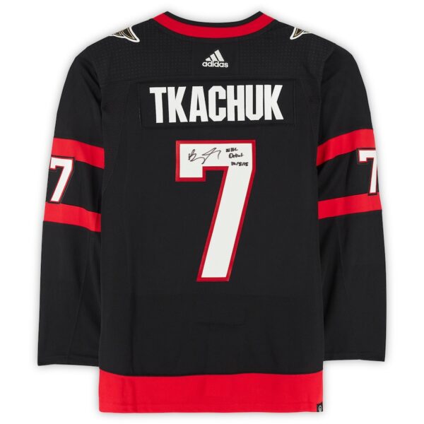 Brady Tkachuk Black Ottawa Senators Autographed Fanatics Breakaway Jersey