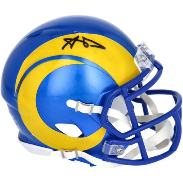 Aaron Donald Los Angeles Rams Autographed Riddell Speed Mini Helmet