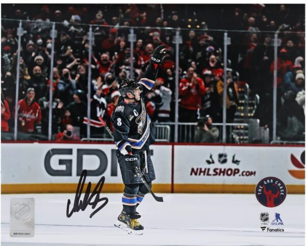 Alexander Ovechkin Washington Capitals Autographed 8'' x 10'' Celebrating 802 Goal Photograph