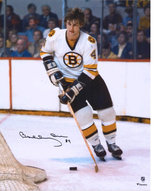 Bobby Orr Boston Bruins Autographed 16" x 20" White Jersey Skating Photograph