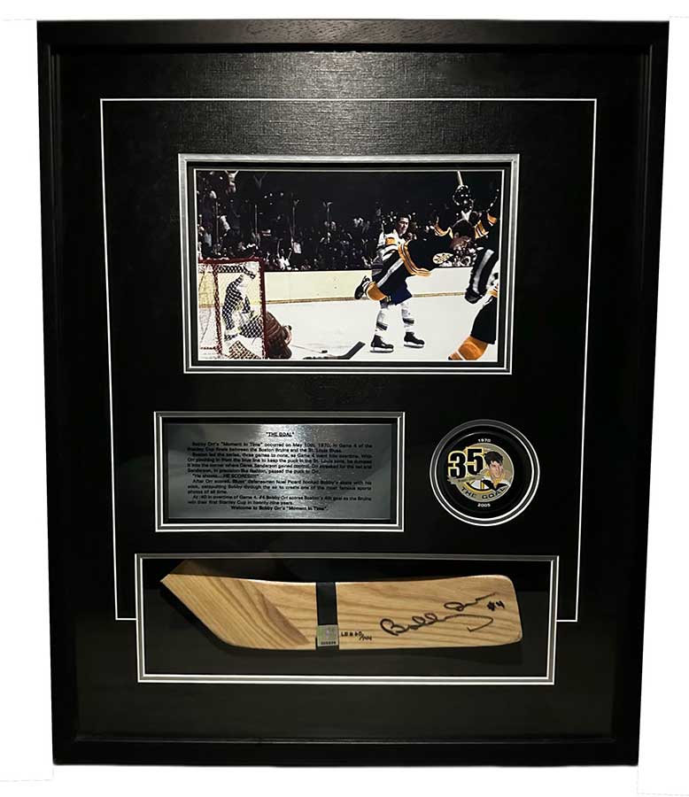 canada collectables autographed bobby orr stick