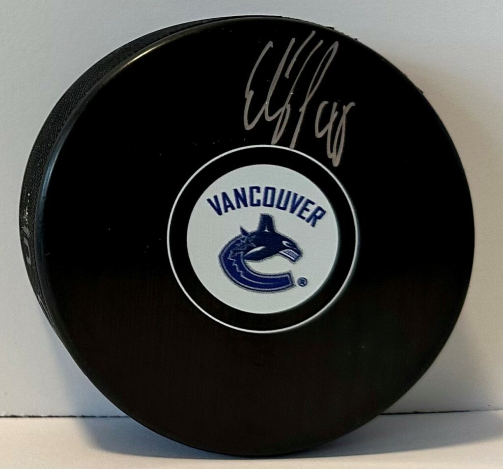 canada collectables autographed elias pettersson puck for blog