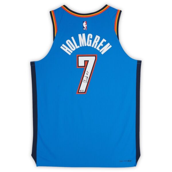 Chet Holmgren Oklahoma City Thunder Autographed Nike Blue Icon Edition Authentic Jersey