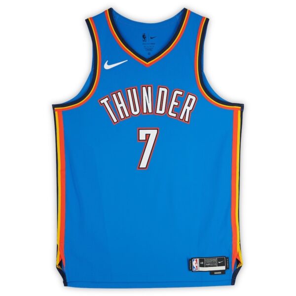 Chet Holmgren Oklahoma City Thunder Autographed Nike Blue Icon Edition Authentic Jersey - Image 2