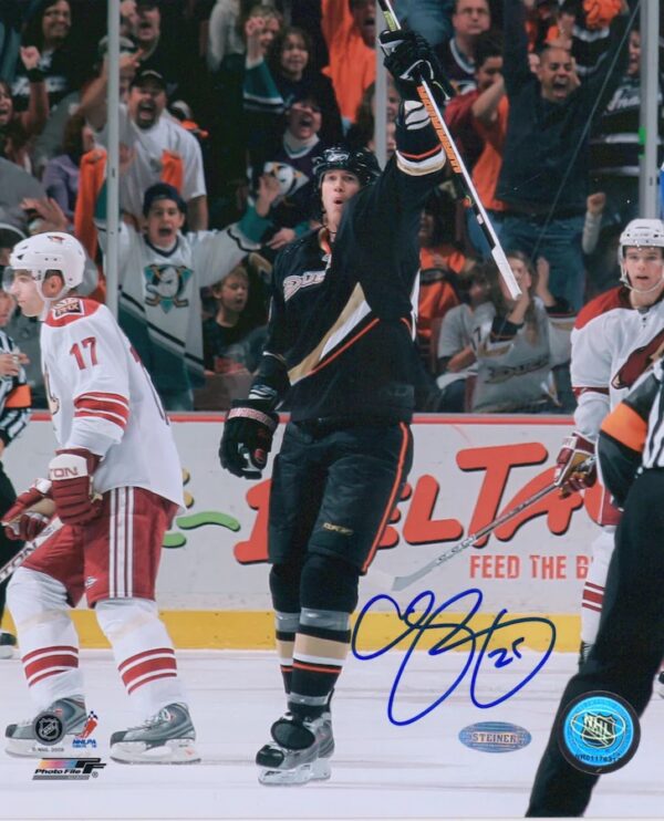 Chris Pronger Anaheim Ducks Autographed 8" x 10" Goal Celebration Photograph