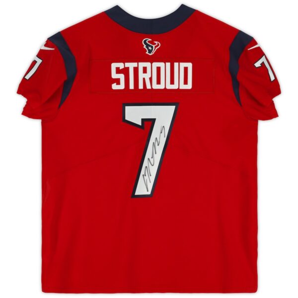 C.J. Stroud Houston Texans Autographed Red Nike Elite Jersey