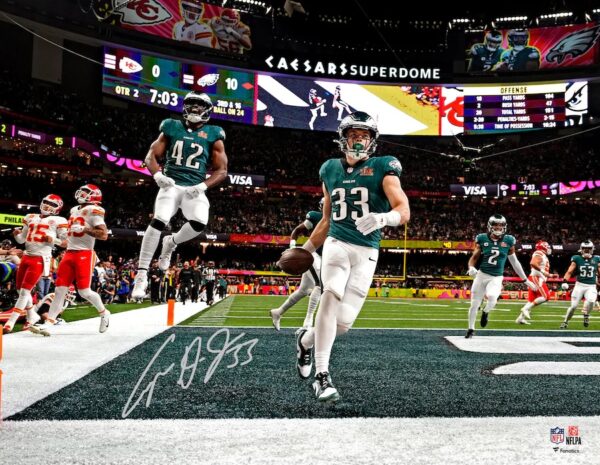 Cooper DeJean Philadelphia Eagles Autographed Super Bowl LIX Champions 16" x 20" Photograph