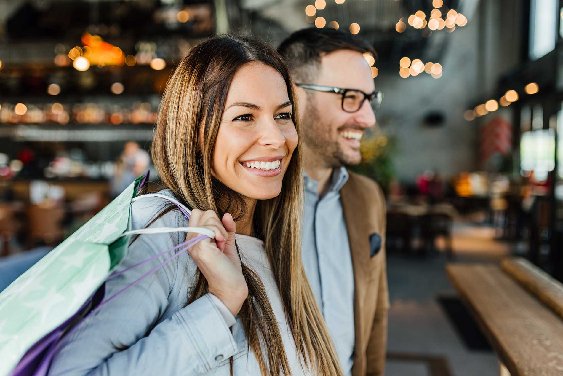 couple going shopping together