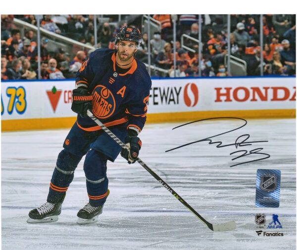 Darnell Nurse Edmonton Oilers Autographed 16" x 20" Navy Alternate Jersey Photograph