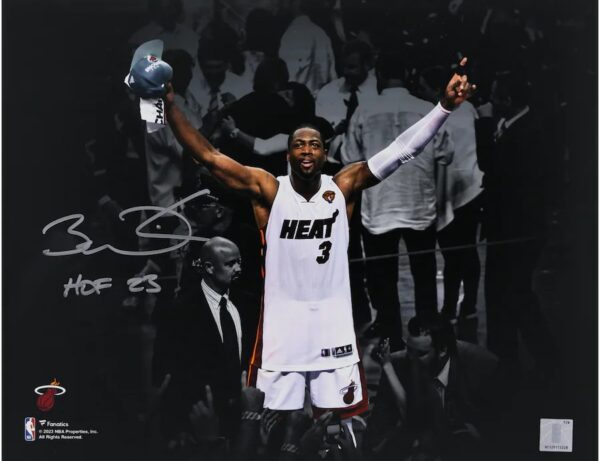 Dwyane Wade Miami Heat Autographed 11" x 14" Photograph with "HOF 23" Inscription