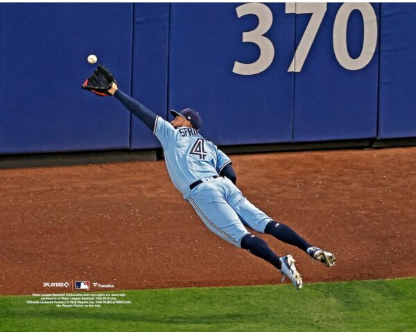 George Springer Toronto Blue Jays Unsigned Makes a Diving Catch Photograph