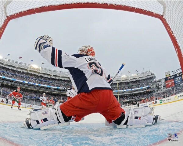 Henrik Lundqvist New York Rangers Unsigned 2014 NHL Stadium Series Photograph