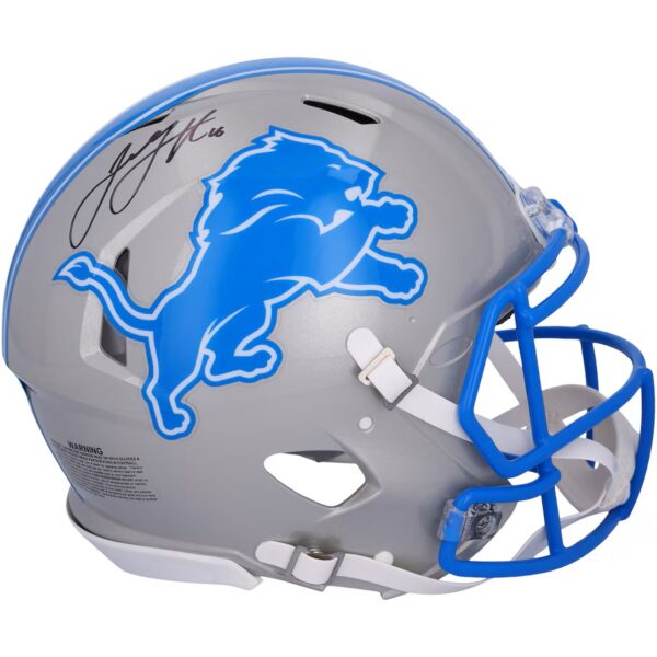 Jared Goff Detroit Lions Autographed 2024 Riddell Speed Authentic Helmet