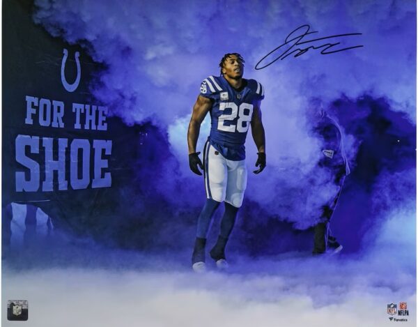 Jonathan Taylor Indianapolis Colts Autographed 8" x 10" Smoke Entrance Photograph