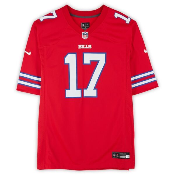 Josh Allen Buffalo Bills Autographed Nike Red Game Jersey - Image 2