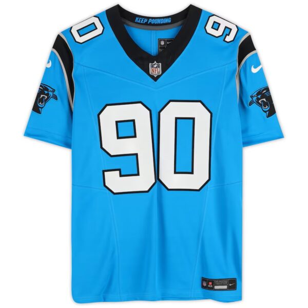 Julius Peppers Carolina Panthers Autographed Nike Limited Blue Alternate Authentic Jersey - Image 2