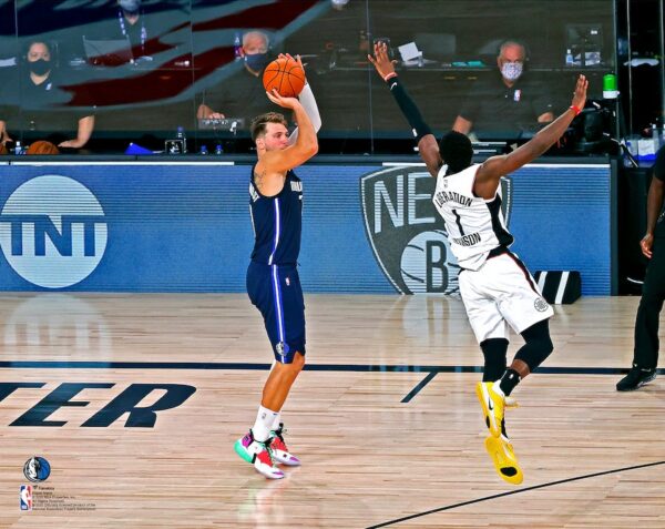 Luka Doncic Dallas Mavericks Unsigned 2020 NBA Playoffs Game Four Winning Shot vs. LA Clippers Photograph