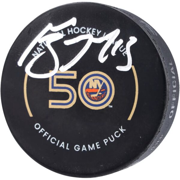 Mat Barzal New York Islanders Autographed Official Game Puck