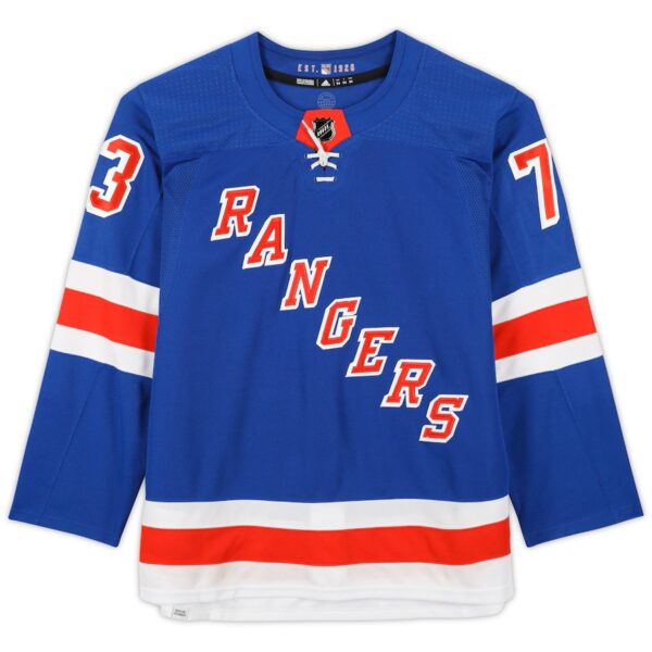 Matt Rempe New York Rangers Autographed Blue adidas Authentic Jersey - Image 2