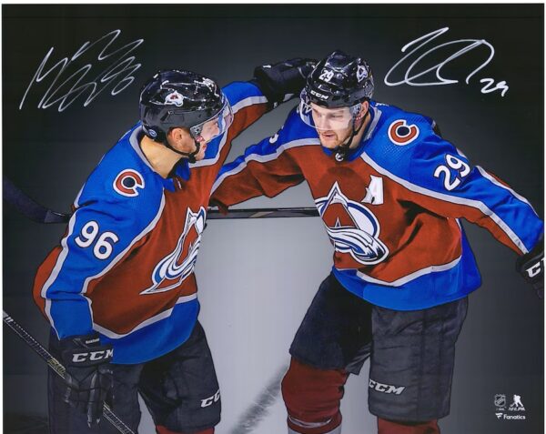 Nathan MacKinnon & Mikko Rantanen Colorado Avalanche Autographed 16'' x 20'' Spotlight Photograph