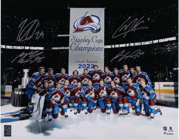 Colorado Avalanche Unsigned 2022 Stanley Cup Champions Team Celebration Photograph