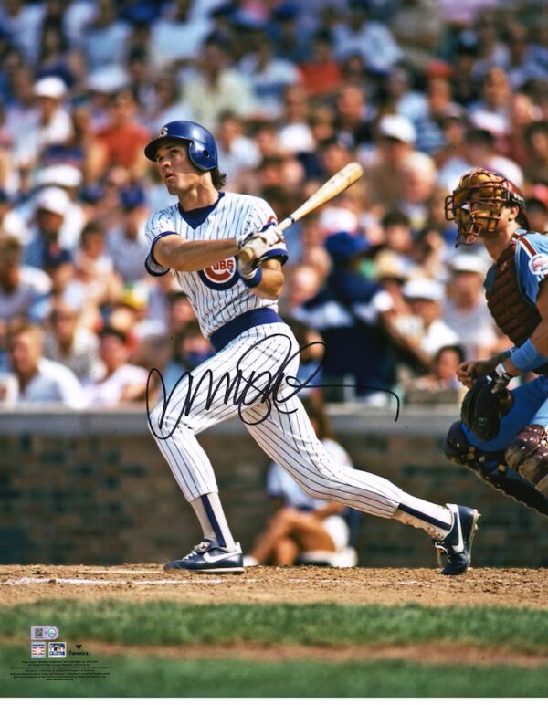 Ryne Sandberg Chicago Cubs Autographed 16" x 20" Hitting Photograph