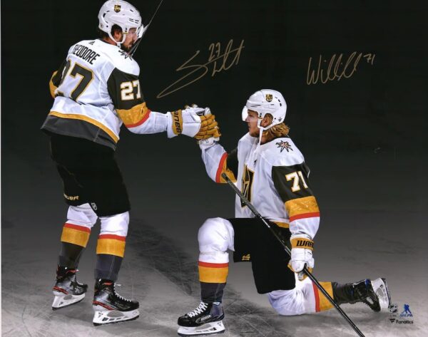 Shea Theodore & William Karlsson Vegas Golden Knights Autographed 16" x 20" Spotlight Photograph