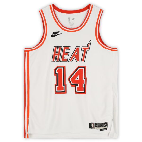 Tyler Herro Miami Heat Autographed White Nike 2022-23 Classic Swingman Jersey - Image 2