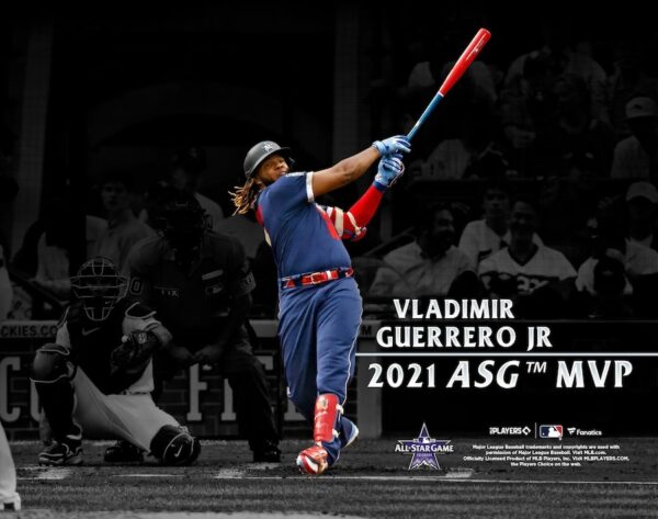 Vladimir Guerrero Jr. Toronto Blue Jays Unsigned 2021 MLB All-Star Game MVP Photograph